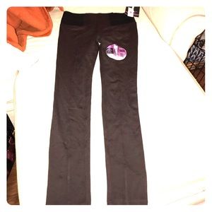 2/$15 Dark brown curvy fit ponte pants.